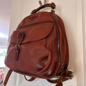 Brown Leather Backpack